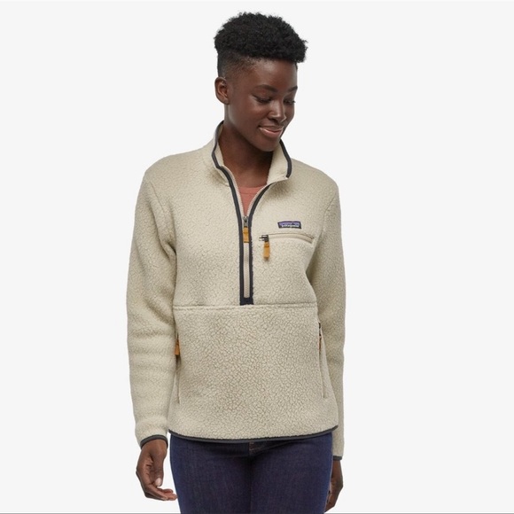 Patagonia Tops - 🌸 Patagonia Women's Retro Pile 1/4 Zip Fleece Marsupial Size Small